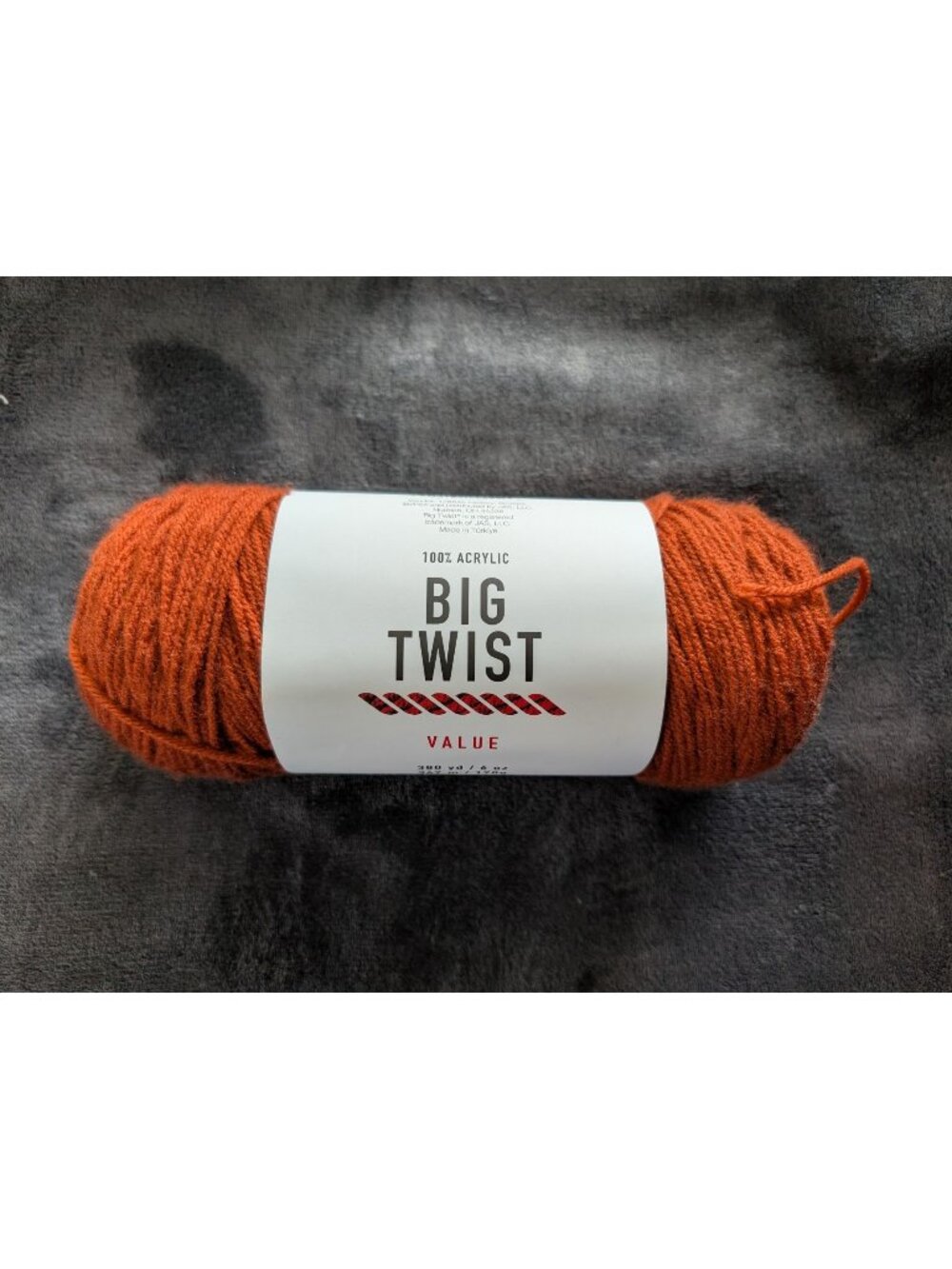 Big Twist Value Acrylic‎ Yarn - Rust